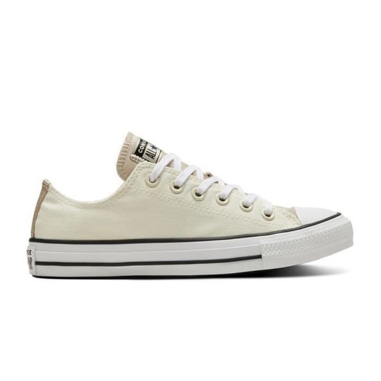 Chaussures Femme Converse Chuck Taylor All Star Creme Marque Converse Lacets Dessus Textile Beige Cdiscount Chaussures