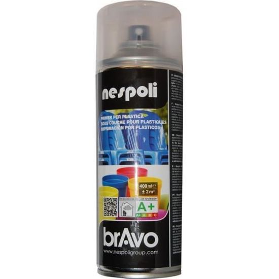 Bombe de peinture professionnelle Nespoli sous couche pour plastiques