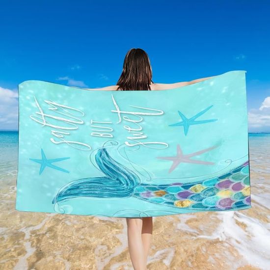 Serviette De Plage Anti-sable RB INTERNATIONAL - Double Face, Extra Large, Sèche Rapide - Parfaite Pour Plage, Piscine, Sport, Voyage