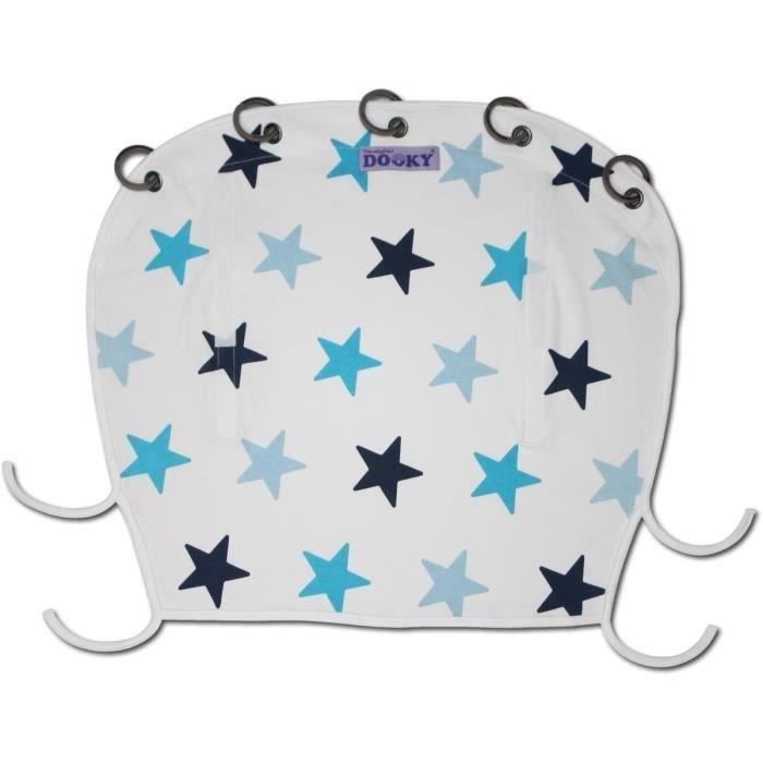 DOOKY DESIGN Pare-Soleil Pour Poussette Etoiles Bleu