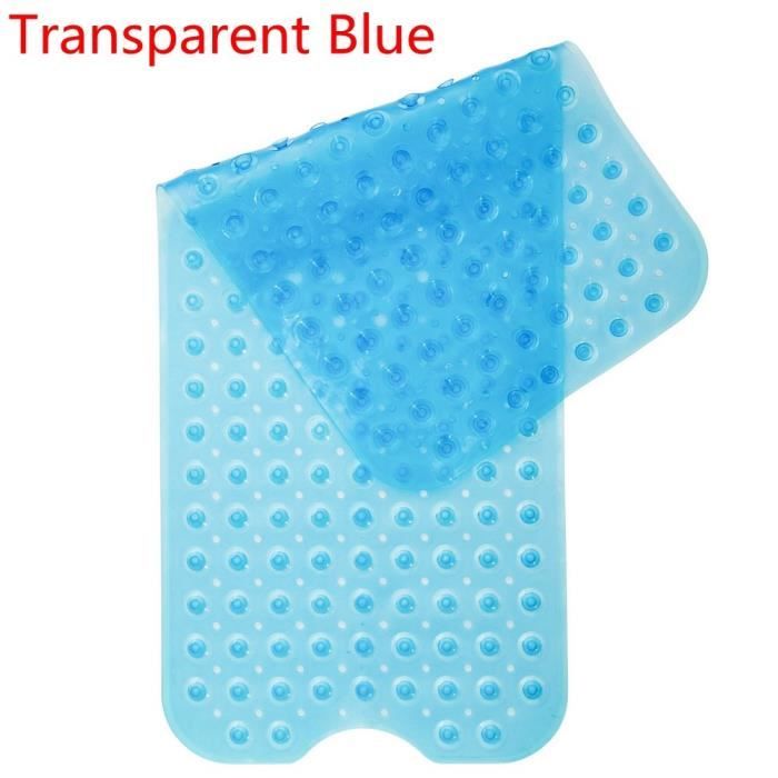 Tapis De Baignoire Antidérapant BoloShine 100x40cm - 200 Ventouses, Lavable En Machine, Bleu