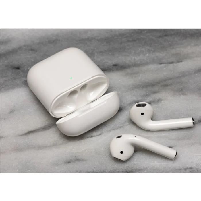 100 % authentiques Apple AirPods 2e génération avec étui de chargement sans fil Envoyer un manchon en silicone liquide