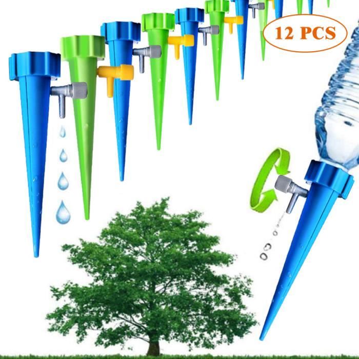 Arrosoir pour plantes de 12 pièces, arrosage automatique, système d'arrosage des plantes de vacances à libération lente