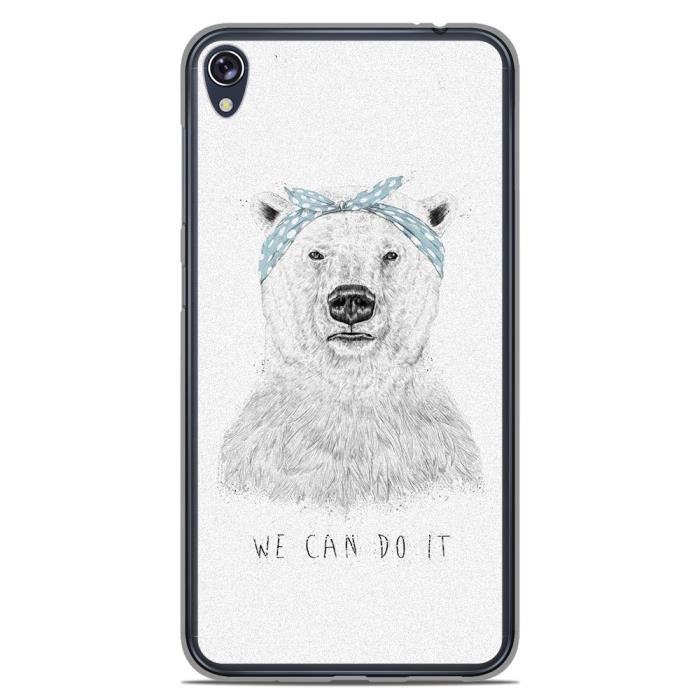 Coque Housse Asus Zenfone Live ZB501KL en silicone gel protection arrière- BS We can do it