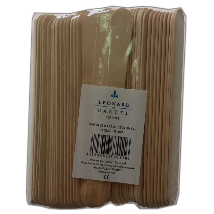 Boite de 100 spatules en bois - Corps