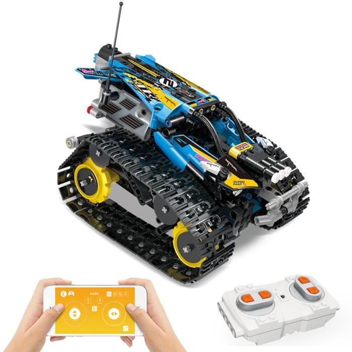 Technic RC suivi cascadeur Racer blocs de construction Fit Legoing Creator APP télécommande voiture briques jouets cadeaux pour enfa