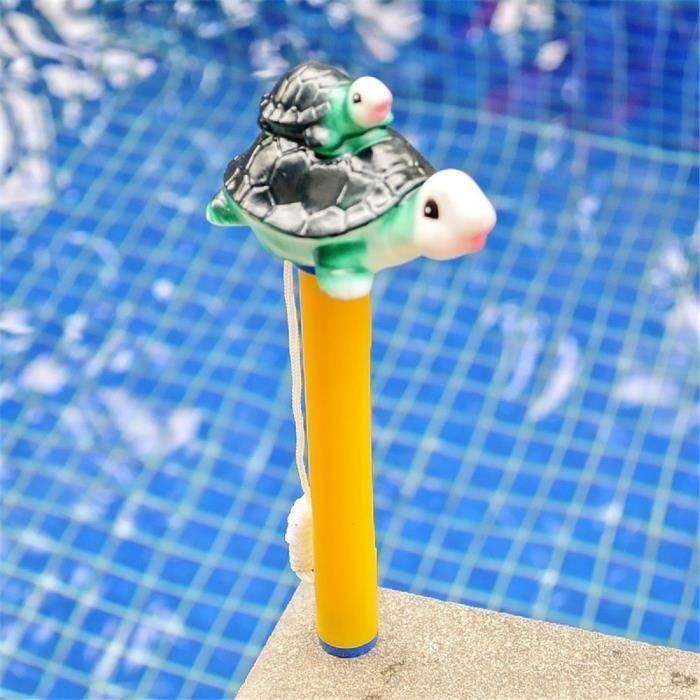 Thermomètre flottant animal mignon pour tous les spas - bains à remous extérieurs et intérieurs de piscine (tortue) HB040 -SHO