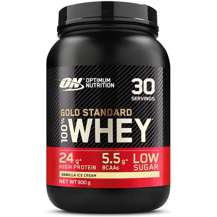 Gold Standard 100% Whey Protéine en Poudre avec Whey IsolateProteines Musculation Prise de MasseVanille Crème Glacée30 Portions 14