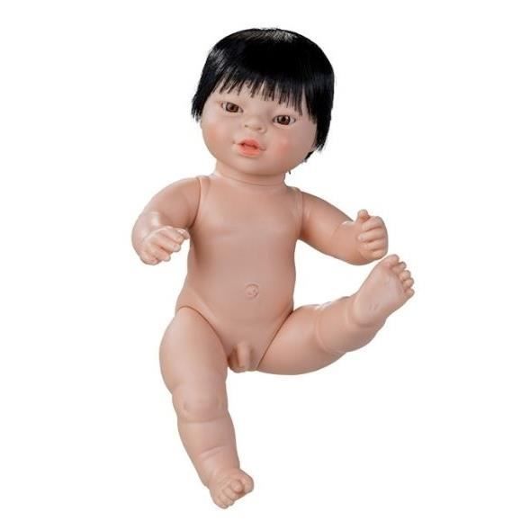 Berjuan poupée bébé sans vêtements Nouveau-né asiatique 38 cm garçon