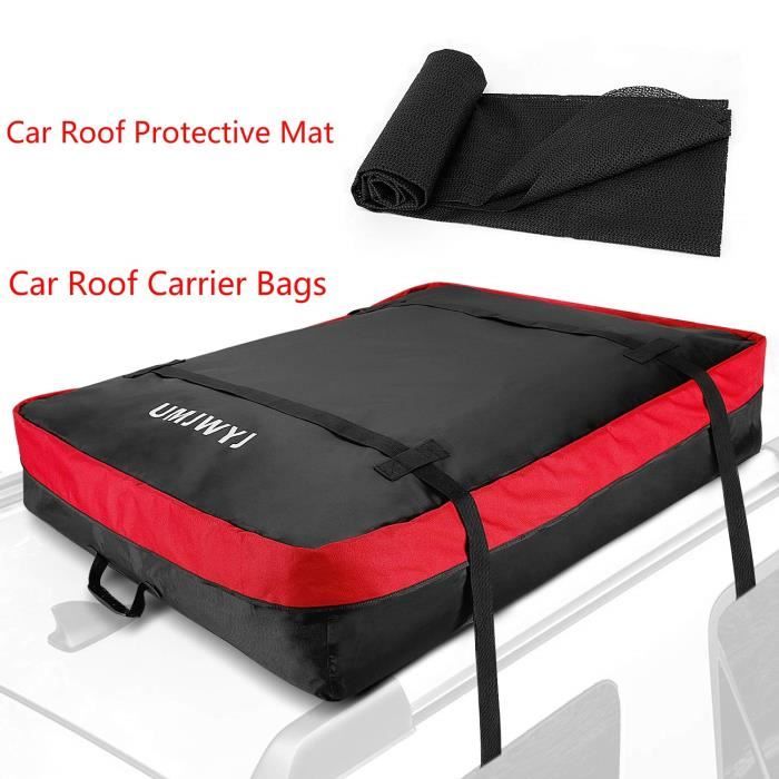 Sac de Toit étanche en Nylon 420D résistant avec Larges Sangles pour Le pour Les Voyages, Les Voitures, Les camionnettes.