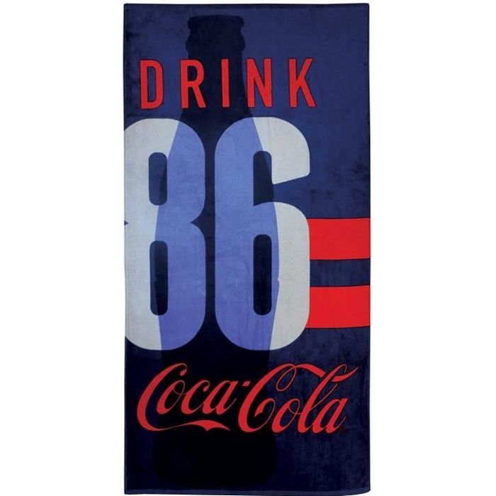 COCA COLA SPORT Drap de plage Coton 70x150cm