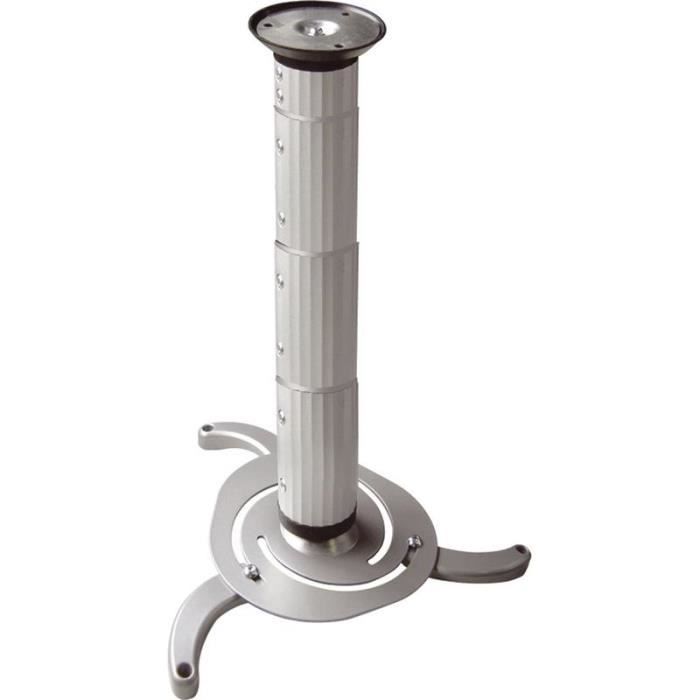Electronic Star Fixation universelle en acier - Support plafond réglable pour vidéoprojecteur home cinema - Charge 10kg max.