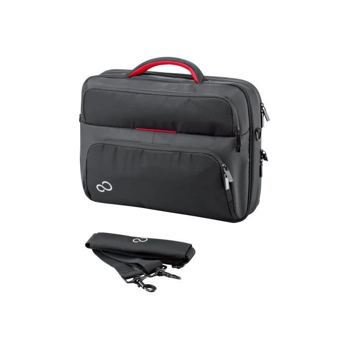 FUJITSU Prestige Case 15 - Sacoche pour ordinateur portable - 16- - Noir/rouge