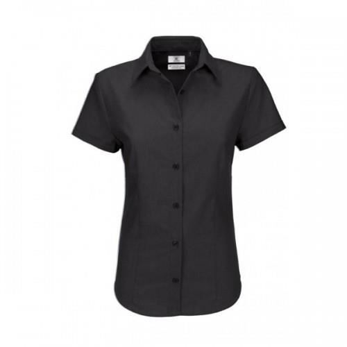 B&C - Chemisier à manches courtes - Femme Noir
