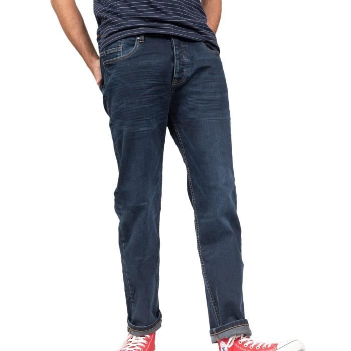 Jeans Regular Bleu Homme Deeluxe Stan