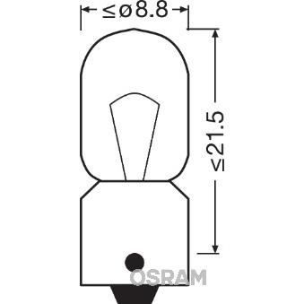OSRAM Lot de 2 Lampes éclairage intérieur halogène Original T4W