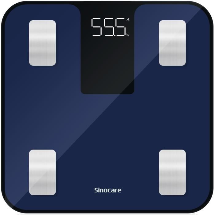Pèse-Personne Sinocare CF516 impèdancemètre Connecté - 14 Indicateurs Corporelle