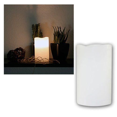 Star Bougie LED faite de vraie cire, couleur clignotante: jaune, dimensions : 12,5 cm x 7,5 cm fonctionne avec pile boîte à fenê...