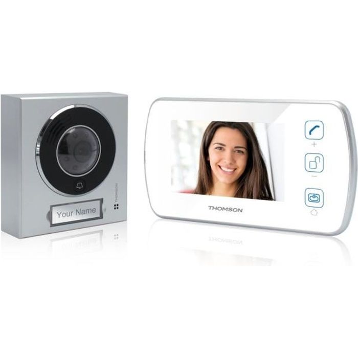 THOMSON Visiophone couleur 2 fils 4,3'' pouces 11 cm 100% tactile