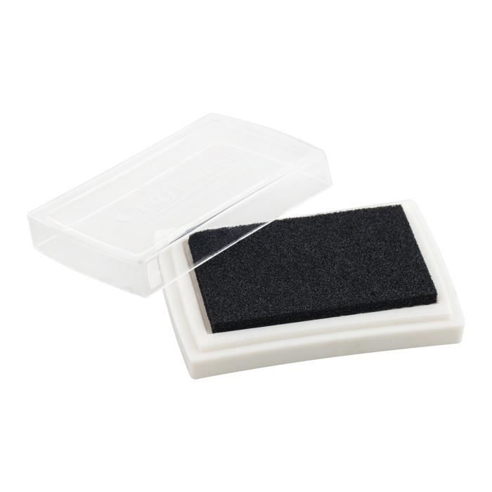 Coussinet Encreur Noir pour Tampons en Caoutchouc Tissu Bois