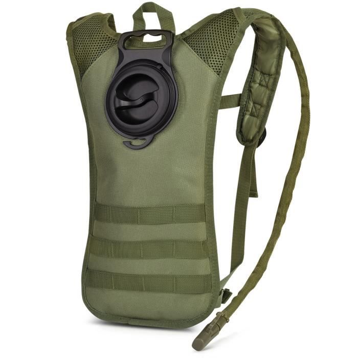 Sac à dos Oxford Sacs à dos Hydratants légers Sac Bandoulière décontracté Sac à main résistant à l'eau avec Vessie d'eau de 2,5 L