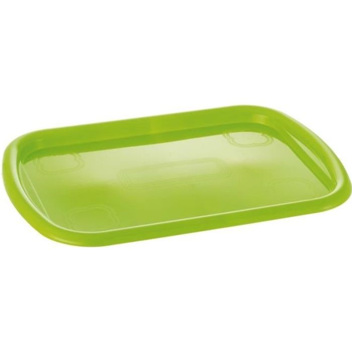 PLATEAU RECTANGULAIRE PLASTIQUE - COULEURS ASSORTIES - DIMENSIONS 48 X 34 CM