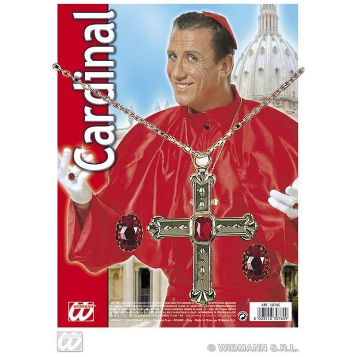 Set bijoux cardinal adulte religieux