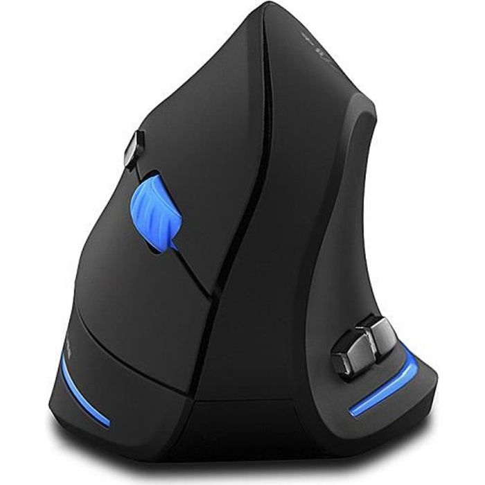 WINNES Souris Gamer Verticale sans Fil 2.4GHz Souris Ergonomique Mouse Verticale Droitier DPI Réglable