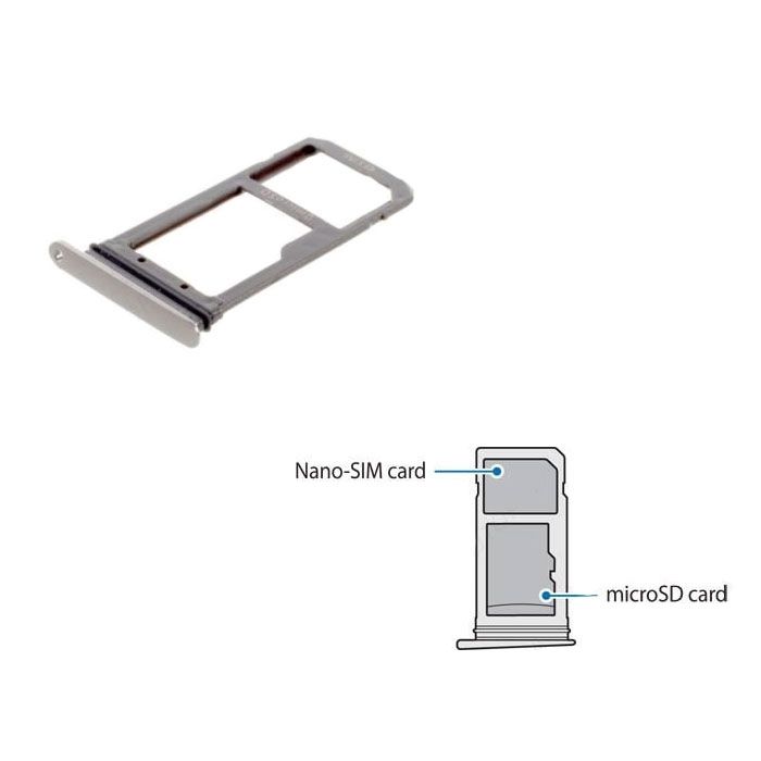 Tiroir Carte Sim Caddy Sim Tray Support Carte Sim Pour Samsung Galaxy S7 G930F - vue 2