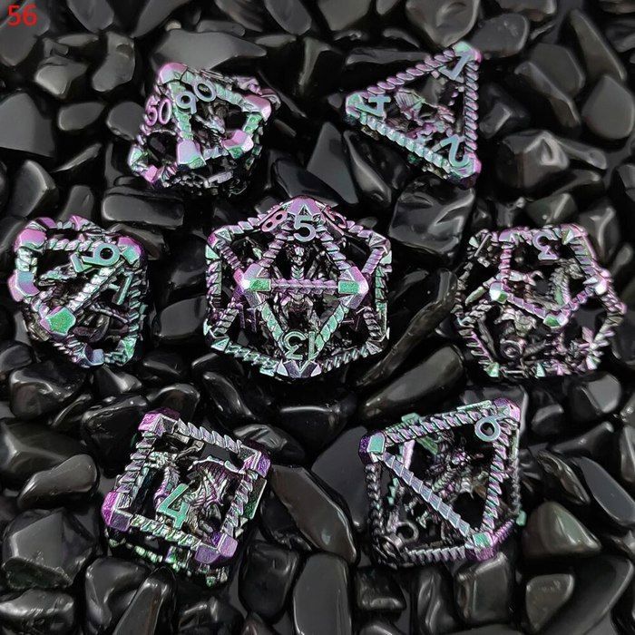 Jeu de dés polyédriques ATYHAO - Blanc - Imperméable et résistant à l