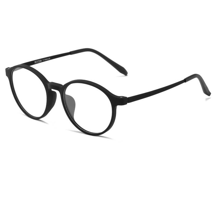 Lunettes De Lecture Femme Anti Lumière Bleue – Titane Mémoire Forme, Ronde Mignonne – Filtre Bleu MT-003-W – Haute Définition