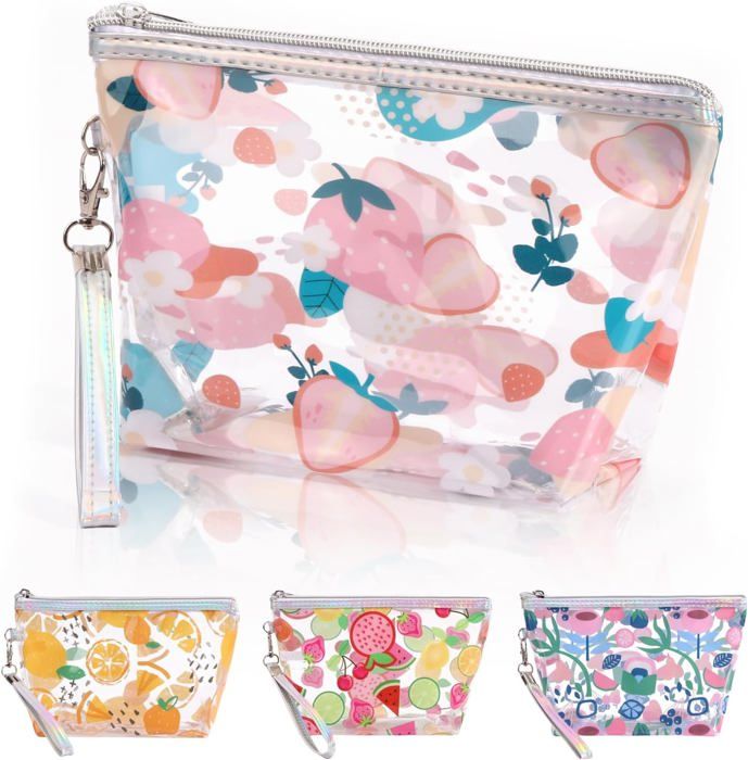 Petite Trousse De Maquillage Transparente, Sac Rangement Anti-Poussière