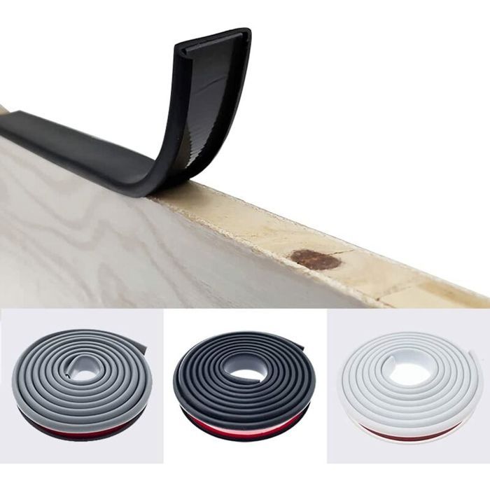 2M Noir Forme de U 16MM Bande de Chant en Adhesive Pas de Thermocollant Chêne Chant Plan de Travail Bande de Garniture