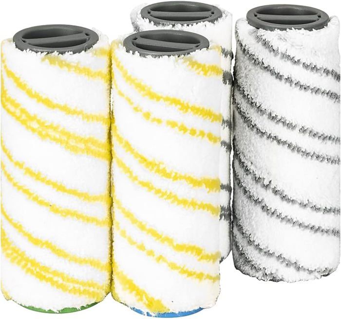 Rouleaux de remplacement rouleaux de remplacement Karcher FC7 FC5 FC3D FC3 (2pièces gris+2pièces jaunes)