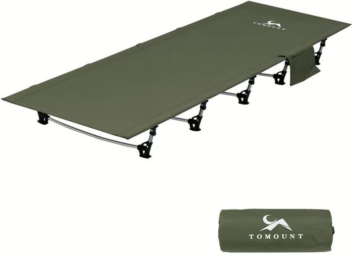 Lit De Camp Pliable 1 Personne GOPLUS – Alliage Aluminium, 193x70x18 Cm, Poids 2 Kg – Charge 150 Kg, Sac Transport – Randonnée, Camping, Plage - 11