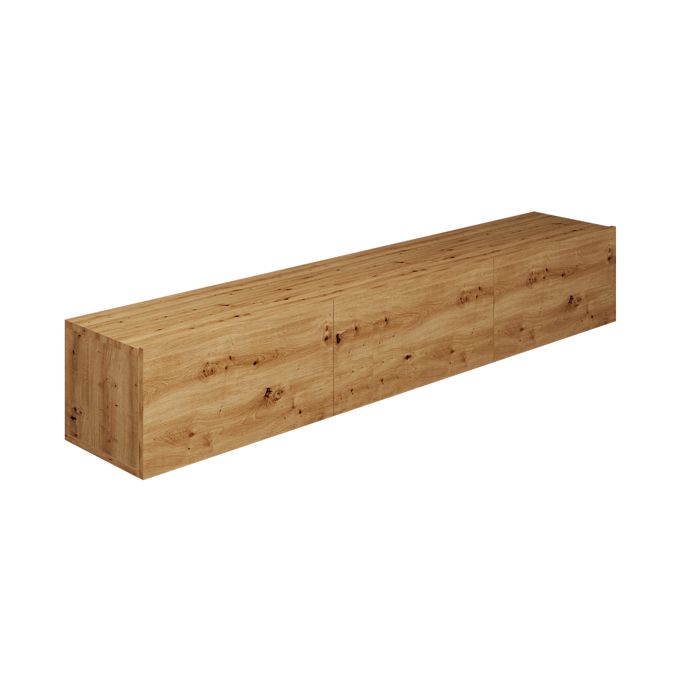 Meuble TV 3 portes Petits-meubles - Idao - 160 x 29 6 x 35cm - Bois clair