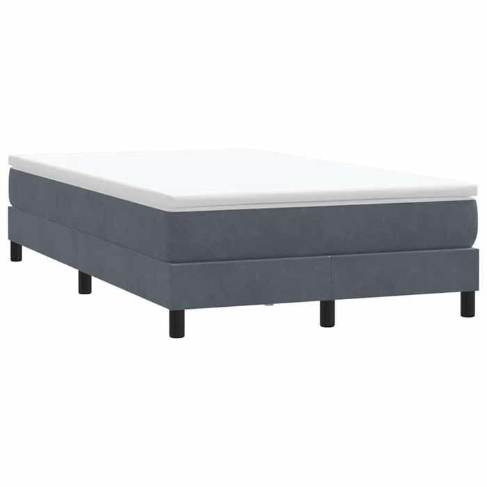 Lit double Adulte Sommier à lattes de lit - SOLOMON - gris foncé 120x210 cm JILLS 93761