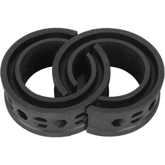 Noir 2Pcs Amortisseur en Caoutchouc pour Ressorts Hélicoïdaux de Voiture Absorbeur de Chocs Universel pour Voiture Amortisseur