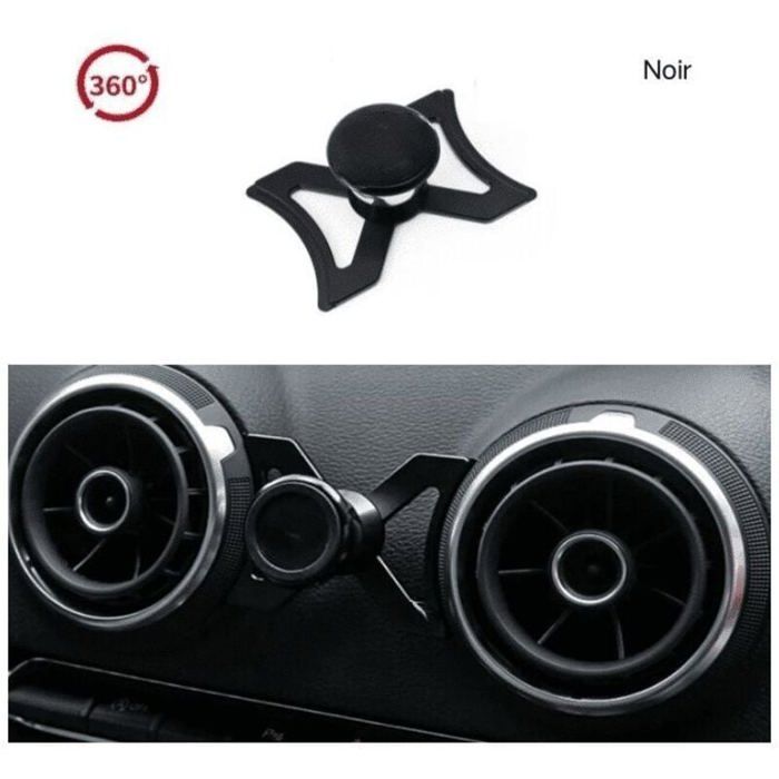 Support de téléphone de voiture pour Audi A3 S3 RS3 8V 2012-2016 Support de téléphone Support de grille daération 360 Rotatif GPS