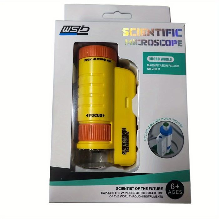 Microscope Enfant Portable, 60x - 120x Mini Microscope De