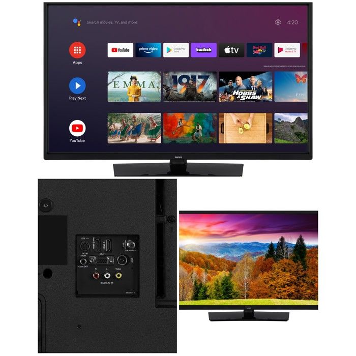 TV LED 32 pouces LENCO 32HB4C01 Smart TV Android Bluetooth 5.0 HDR 1080p