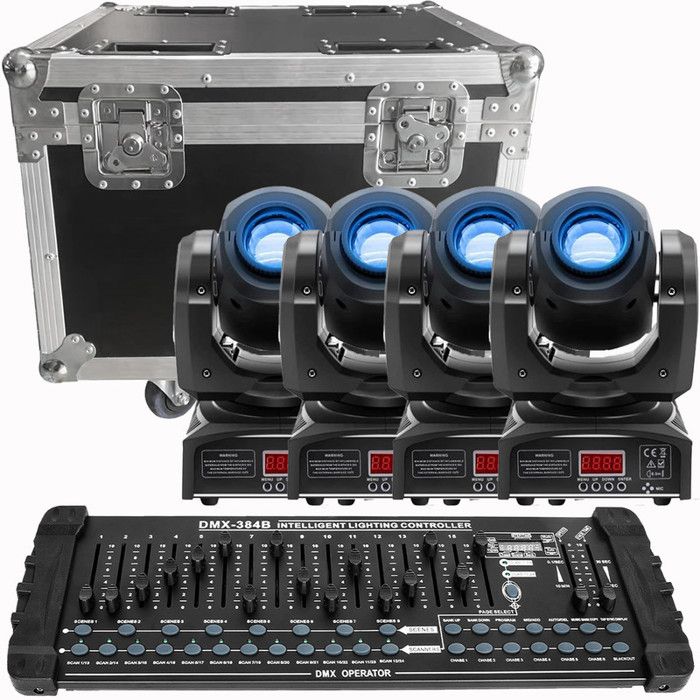 UKing Lyre Led 50W Tête Mobile DMX 512 Éclairage à Disco 8 Gobo 8