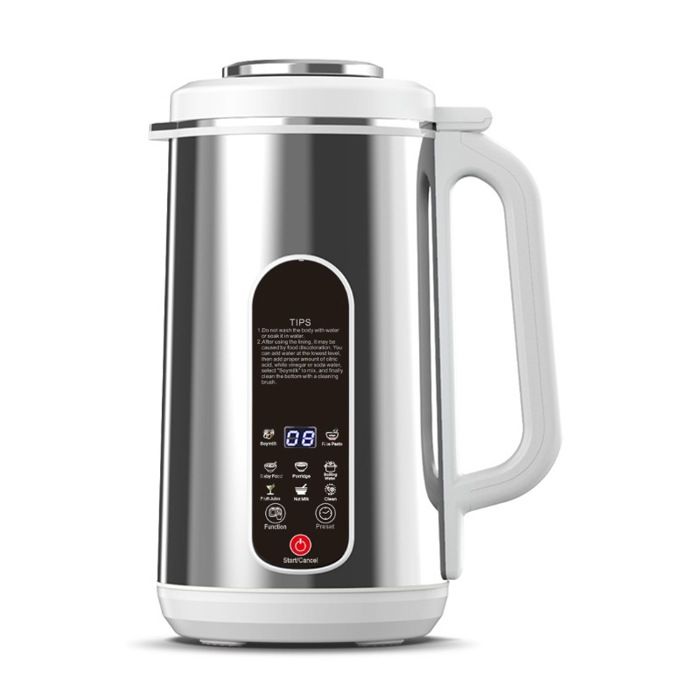 Mixeur électrique 12 L 220 V 8 programmes acier inoxydable nettoyage automatique minuterie réduction du bruit argent