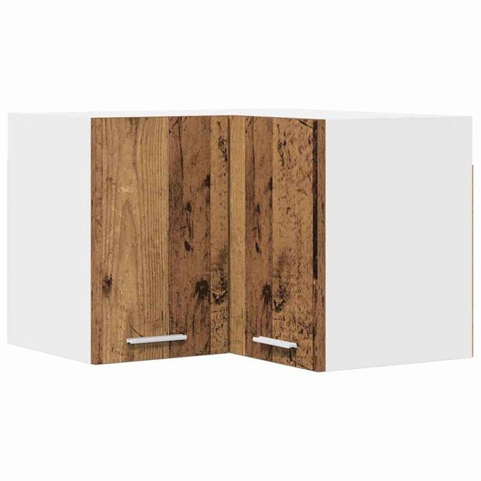 Armoire suspendue de cuisine - vidaXL - Bois ancien et blanc - 57x57x40 cm - Rangement spacieux - Bois dingénierie