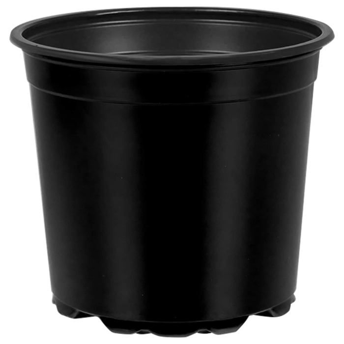 vidaXL Pot à fleurs 200 pcs Ø 15 x 12 5 cm Plastique - vue 2