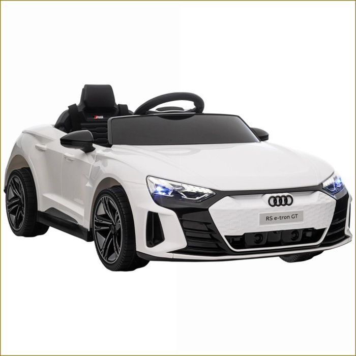 Jouet de conduite pour enfants - Audi - Voiture électrique RS e-tron GT - Télécommande ceinture phares musique - Blanc