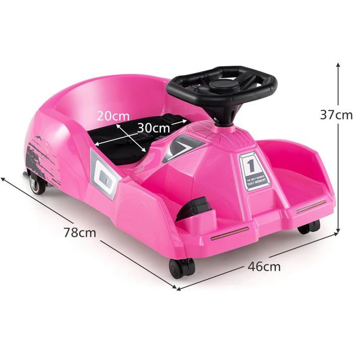Quad électrique Enfants Voiture électrique Enfants 12V 3 Roues 2 Moteurs Lecteur Mp3 Klaxon 2 Vitesses 3 5 Km H Noir 73339413