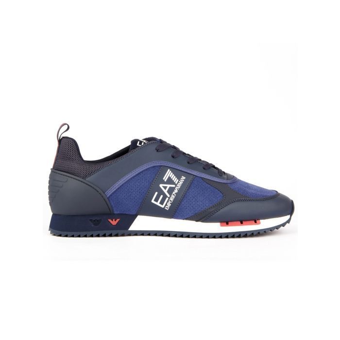 EA7 Basket EA7 Homme Suede Bleu Synthétique
