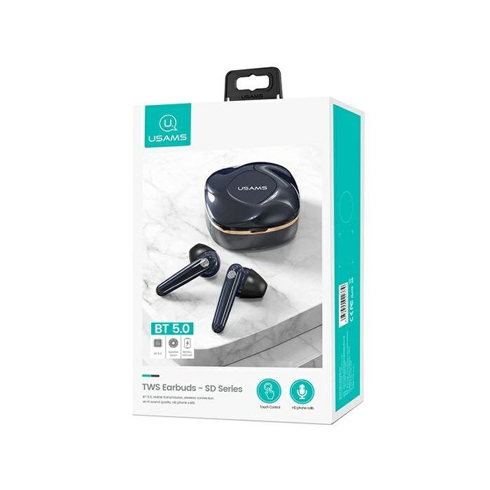 Casque sans fil Bluetooth 5.0 USAMS TWS bleu