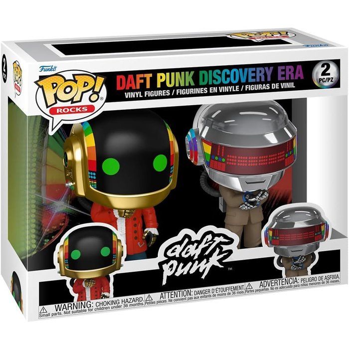 Figurine Funko Pop! - Rocks - Pack 2 figurines à collectionner Daft Punk Discovery Era